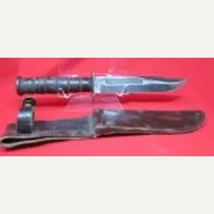 US Vietnam War USMC Kabar Style Utility Knife & Sheath, …