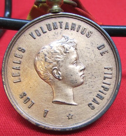  Spain, 1896-1897, Suppresion of Insurection Medal, Luzon Philippines — image 3