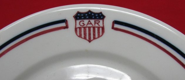  US Post Civil War GAR Dessert Plate — image 3