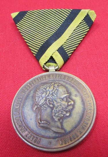  Austrian 1873 Campaign Medal, Pre 1900 Award — image 3