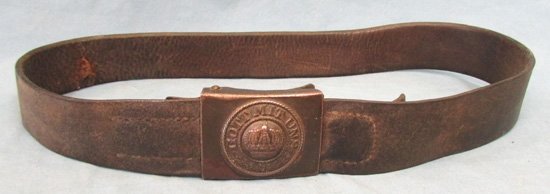  German WWI, Prussian Enlisted Belt & Buckle Set, 1916 dated — image 5