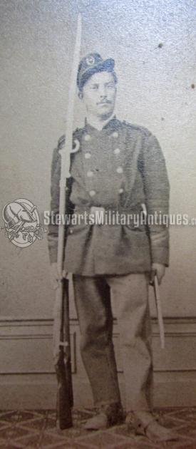  French Franco Prussian CDV Lot of 3, Armed Soldier — image 3