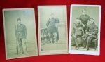 French Franco Prussian CDV Lot of 3, Armed Soldier