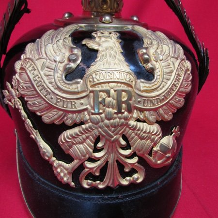  German Pre WWI, Prussian NCO Private Purchase Infantry Helmet — image 3