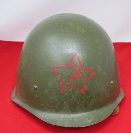 Soviet Post WWII Issue, SSh M1940 Steel Helmet & Liner — image 2
