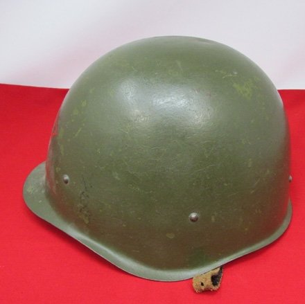  Soviet Post WWII Issue, SSh M1940 Steel Helmet & Liner — image 4