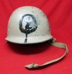 Gulf War Era Iraqi Battle Damaged Helmet