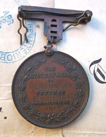  US Civil War Ohio Participants Medal & 2 Discharges, 31st Ohio Infantry — image 3