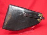 European Post WWII, Black Leather Pistol Holster