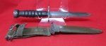 US WWII-Korean War, USM4 Carbine Bayonet, Black Rubber Grip, Utica …