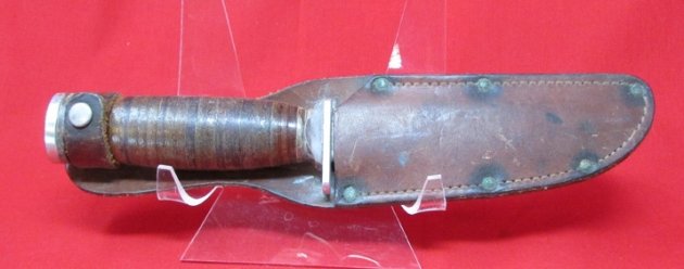  US Utility Knife and Leather Sheath, Schrade-Walden H-15 — image 2