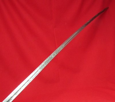  Italian WWII Officers Sword, Engraved Blade — image 7