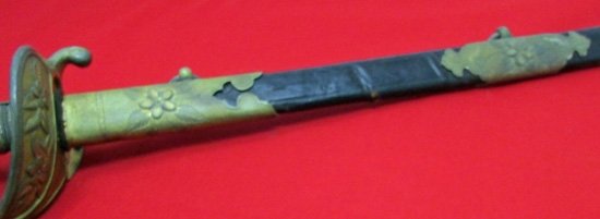  Japanese WWII Navy Officers Sword, 26 Inch Blade — image 8