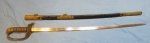 Japanese WWII Navy Officers Sword, 26 Inch Blade