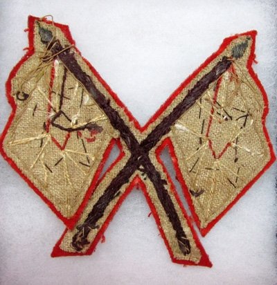  British Cloth Color Sgt Crossed Union Jack Insignia, — image 3