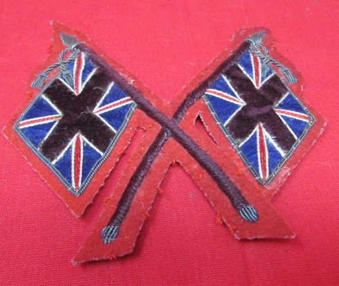  British Cloth Color Sgt Crossed Union Jack Insignia, — image 4