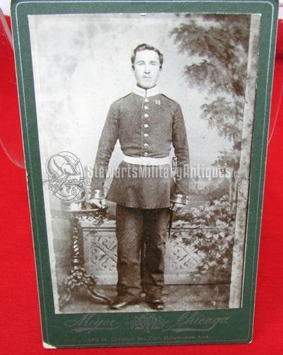  German, Franco-Prussian War Cabinet Card, Prussian Garde Soldier — image 2