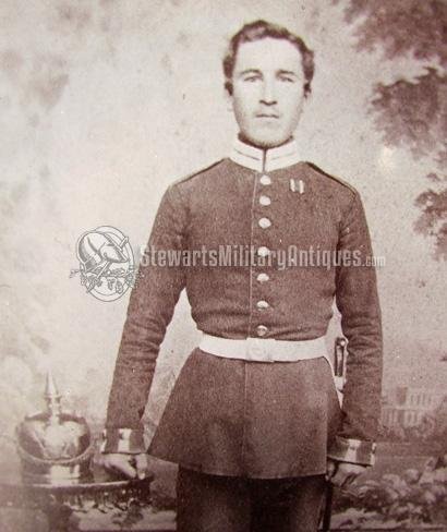  German, Franco-Prussian War Cabinet Card, Prussian Garde Soldier — image 3