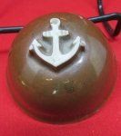 Japanese WWII Navy Helmet Porcelain Sake Cup