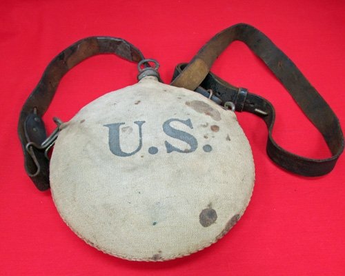  US Indian Wars-Spanish American War Canteen, Correct Shoulder Strap, Kentucky NG — image 2