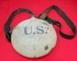 US Indian Wars-Spanish American War Canteen, Correct Shoulder Strap, Kentucky …