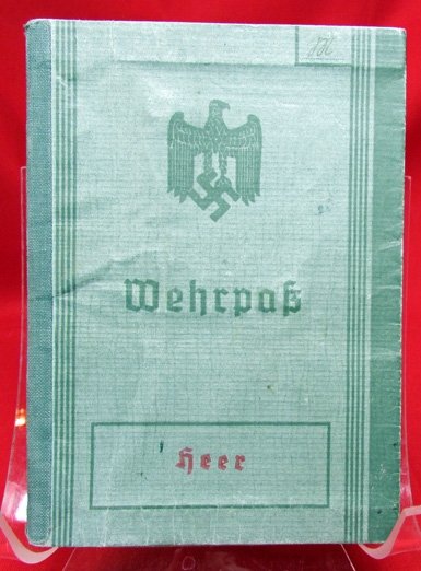  German WWII Army Wehrpass, KIA Russia 1944 — image 2