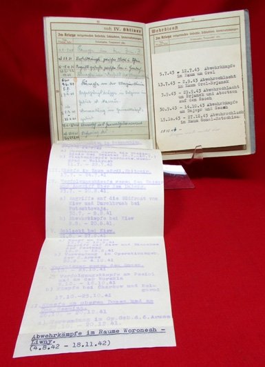  German WWII Army Wehrpass, KIA Russia 1944 — image 5