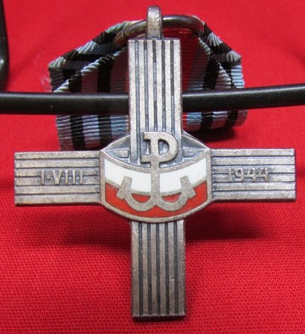  Polish Post WWII, Warsaw Uprising Cross 1944 — image 3