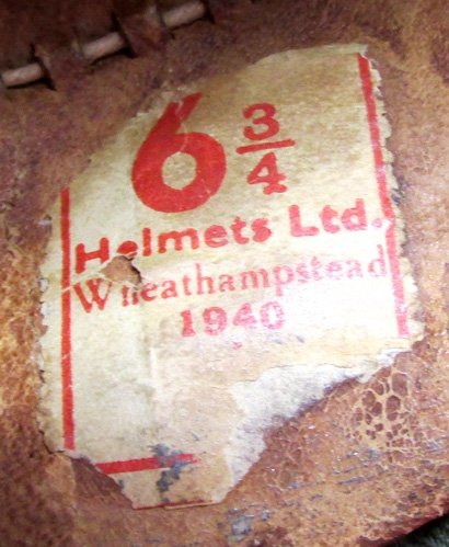  British WWII Era Pith Helmet, Helmets Ltd 1940, 6 3/4 — image 6