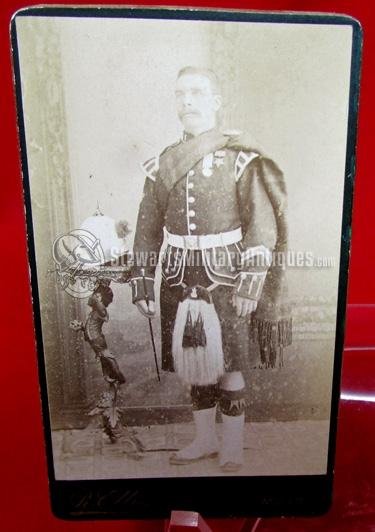  British Egyptian Campaign 1882-1885 Black Watch CDV, Malta Photographer — image 2