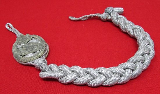  German WWII Army Panzer Marksmanship Lanyard, 2nd Award — image 2
