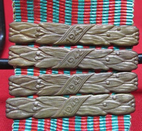  Italian WWII Fascist War Medal with 4 Campaign Bars, Guerra 1940 - 1943 — image 3