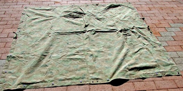  German DDR, Cold War, Blumtarn Camouflage Shelter Half — image 2