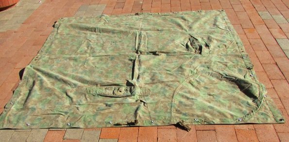  German DDR, Cold War, Blumtarn Camouflage Shelter Half — image 3