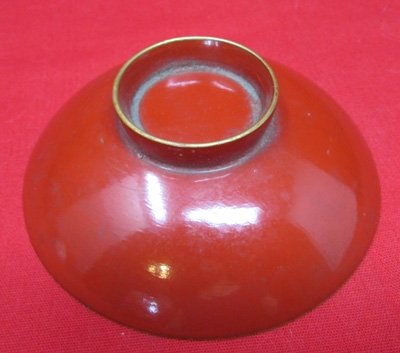  Japanese Meiji Era,  Lacquered Wood Sake Cup — image 3