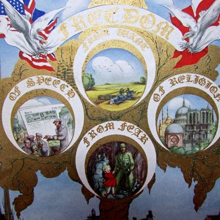  US WWII Christmas Card, The Four Freedoms — image 3