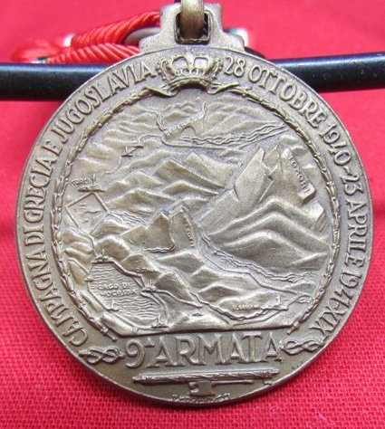  Italian WWII, 1940 9th Army Campaign Medal — image 4