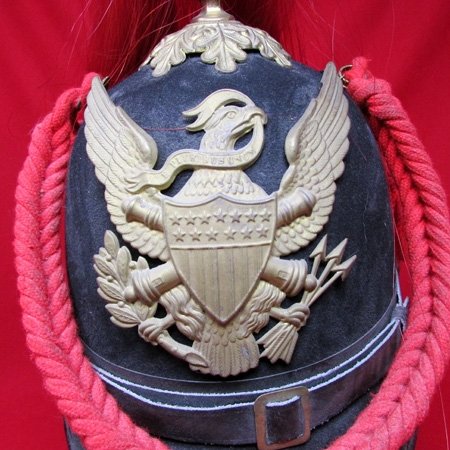  US Indian War Era, Light Artillery Enlisted Dress Helmet — image 4