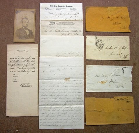  US Civil War 5th New Hampshire Inf'y, Letter & Envelope Archive, Petersburg Assault, June 16 1864 — image 3