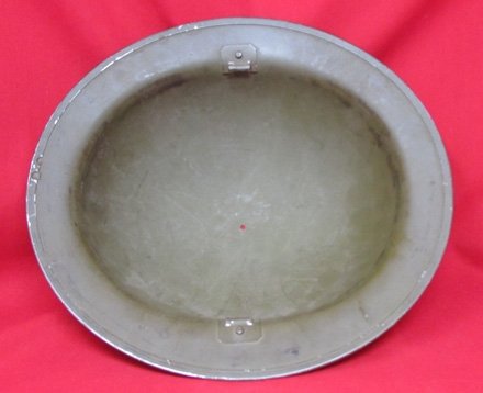  British WWII Tommy Helmet Shell, 1940 Dated, Polish Eagle Stencil — image 5