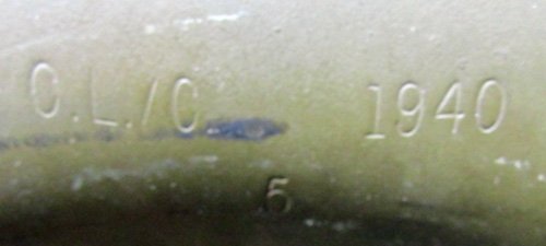  British WWII Tommy Helmet Shell, 1940 Dated, Polish Eagle Stencil — image 6