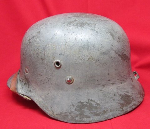  Hungarian WWII Steel Helmet, M1935-38, Complete — image 2