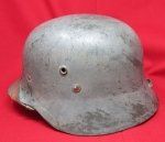 Hungarian WWII Steel Helmet, M1935-38, Complete