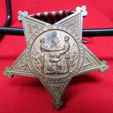  US Post Civil War, GAR Membership Medal, Edge Numbered — image 4