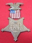 US Post Civil War, GAR Membership Medal, Edge Numbered