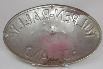  Dutch, 1950 Tulpen Rally, Participants License Plate, Car Number.40 — image 3