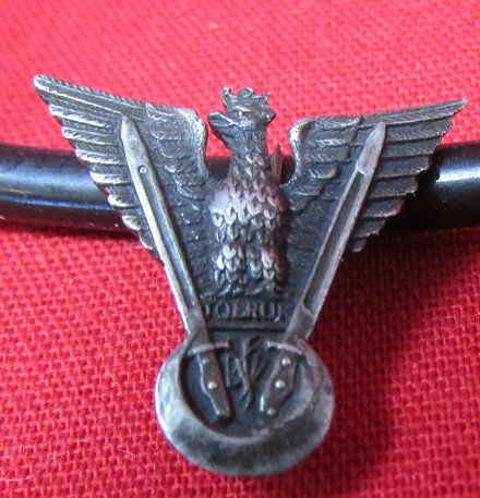  Polish WWII, Independant Carpathian Rifle Brigade Badge, Miniature, Tobruk — image 2