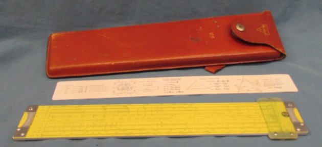  US Cold War, Military Issue, Artillery Slide Rule & Case, Pickett Mfg — image 2
