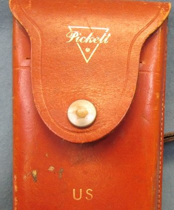  US Cold War, Military Issue, Artillery Slide Rule & Case, Pickett Mfg — image 3