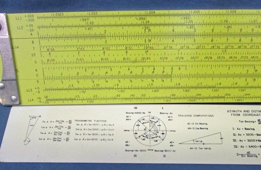  US Cold War, Military Issue, Artillery Slide Rule & Case, Pickett Mfg — image 4
